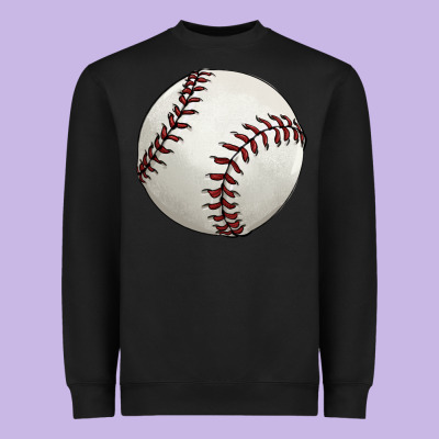 Baseball Ball Heavyweight Sweatshirt Designed By Fadigitalartstudio