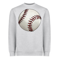 Heather Grey baseball ball Heavyweight Sweatshirt - FaDigitalArtStudio