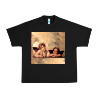 Black Hot Trend Angels Raphael Cupid Cherubs Art Valentine Angel Urban Heavy Tee - lanVoArt