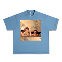 Pebble Blue Hot Trend Angels Raphael Cupid Cherubs Art Valentine Angel Urban Heavy Tee - lanVoArt