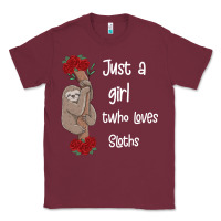 Burgundy just a girl who loves sloths Classic Tee - Bettercallsaul