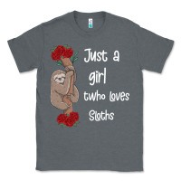 Charcoal Heather just a girl who loves sloths Classic Tee - Bettercallsaul