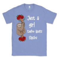 Colony Blue just a girl who loves sloths Classic Tee - Bettercallsaul