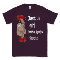 Plum just a girl who loves sloths Classic Tee - Bettercallsaul