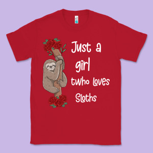 Just A Girl Who Loves Sloths Classic Tee Designed By Bettercallsaul