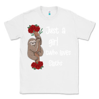 White just a girl who loves sloths Classic Tee - Bettercallsaul