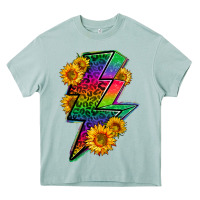 Arona LGBTQ+ Lightnin' Bolt With Sunflower Heavy Core Tee - BundleAndBundleShop
