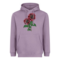 Lavender 2 Chocolate sunflower Heavyweight Hoodie - LillyAllenDesigns