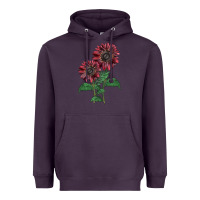 Plum 2 Chocolate sunflower Heavyweight Hoodie - LillyAllenDesigns