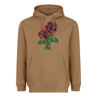 Toasted Coconut 2 Chocolate sunflower Heavyweight Hoodie - LillyAllenDesigns