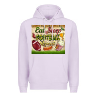 Lilac eat sleep football repeat tumbler Premium Hoodie - BundleAndBundleShop