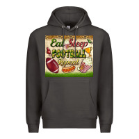 Smoke eat sleep football repeat tumbler Premium Hoodie - BundleAndBundleShop