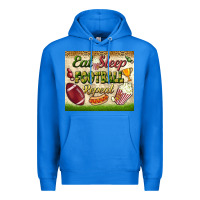 True Royal eat sleep football repeat tumbler Premium Hoodie - BundleAndBundleShop