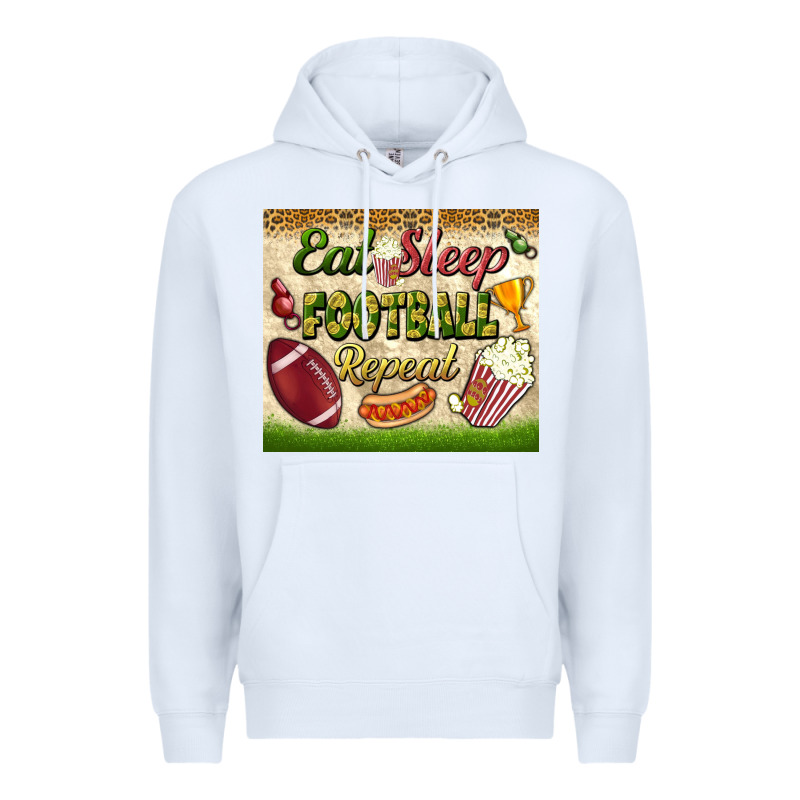 Eat Sleep Football Repeat Tumbler Premium Hoodie by BundleAndBundleShop | Teevron
