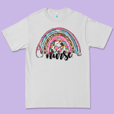 Western Nurse Rainbow Premium Tee Designed By Ranaportraitstore