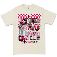 Bone pink ghost breast cancer awareness Premium Tee - LillyAllenDesigns
