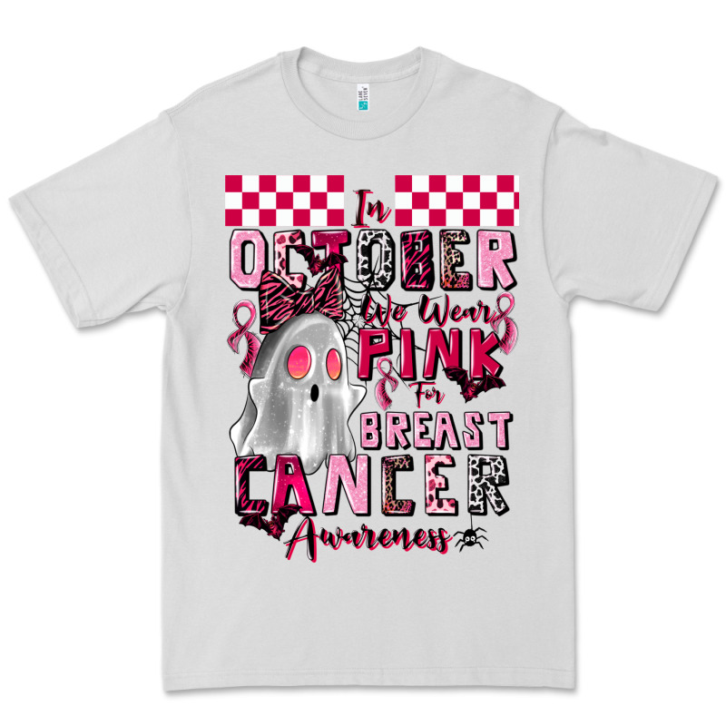 Pink Ghost Breast Cancer Awareness Premium Tee by LillyAllenDesigns | Teevron