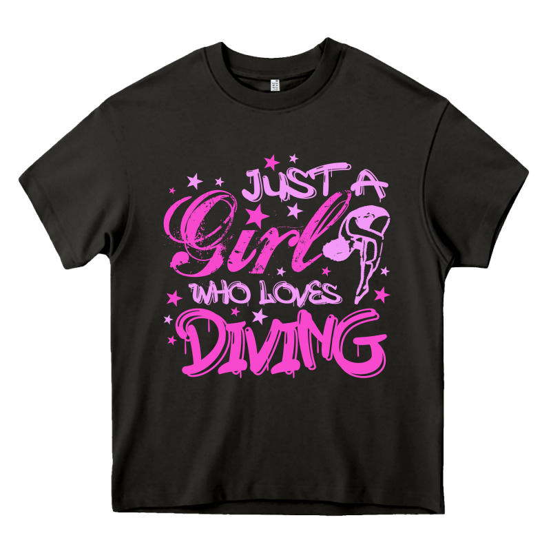 Funny Springboard Diving Quote Diver Gift For Love Girl Heavy Core Tee by lanVoArt | Teevron
