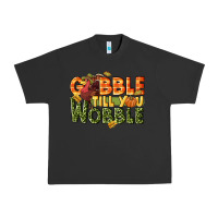 Pigment Black Gobble till you wobble turkey thanksgiving Urban Heavy Tee - NancyCooperArtShop