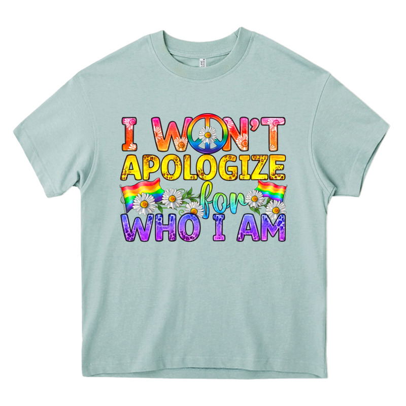 Lgbtq I Won't Apologize For Who I Am Heavy Core Tee by BundleAndBundleShop | Teevron