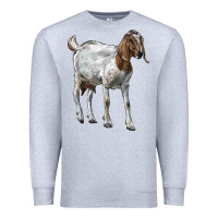 Heather Grey Boer Goat Premium Sweatshirt - LillyAllenDesigns