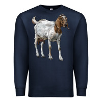 Navy Boer Goat Premium Sweatshirt - LillyAllenDesigns