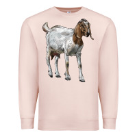 Pale Pink Boer Goat Premium Sweatshirt - LillyAllenDesigns