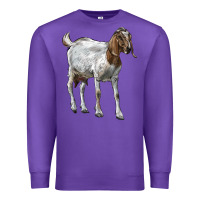 Purple Boer Goat Premium Sweatshirt - LillyAllenDesigns