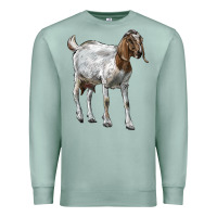 Seafoam Boer Goat Premium Sweatshirt - LillyAllenDesigns