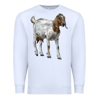White Boer Goat Premium Sweatshirt - LillyAllenDesigns