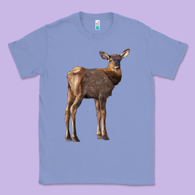 Elk Fawn Deer Classic Tee Designed By Lillyallendesigns