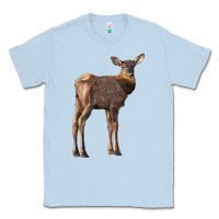 Dusty Blue elk fawn deer Classic Tee - LillyAllenDesigns