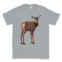 Heather Grey elk fawn deer Classic Tee - LillyAllenDesigns