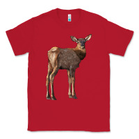 Red elk fawn deer Classic Tee - LillyAllenDesigns