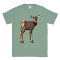 Sage elk fawn deer Classic Tee - LillyAllenDesigns