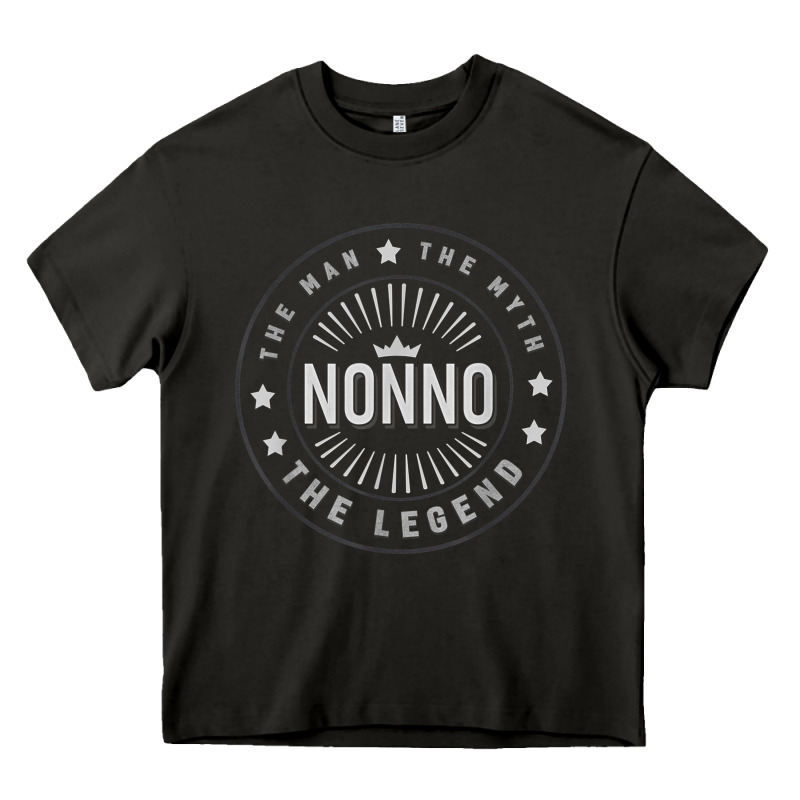Graphic 365 Nonno The Legend Grandpa Men Funny Gift Heavy Core Tee by lanVoArt | Teevron