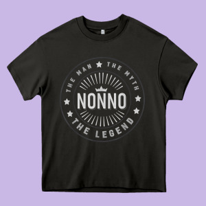 Graphic 365 Nonno The Legend Grandpa Men Funny Gift Heavy Core Tee Designed By Lanvoart