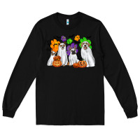 Black ghost dogs Long Sleeve Tee - CowGirlArtShop