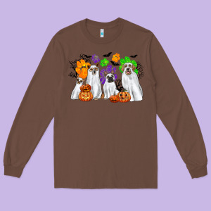 Ghost Dogs Long Sleeve Tee Designed By Cowgirlartshop