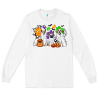 White ghost dogs Long Sleeve Tee - CowGirlArtShop