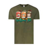 Vintage Olive Candles with Fall Getting Lit Vintage Tee - texasbilliewilder