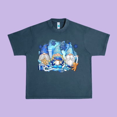 Snowman Gnome Urban Heavy Tee Designed By Texasbilliewilder