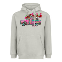 Moon Dust farm animals valentine truck Heavyweight Hoodie - RacoonDesign