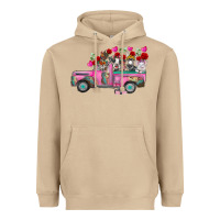 Mushroom farm animals valentine truck Heavyweight Hoodie - RacoonDesign
