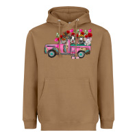 Toasted Coconut farm animals valentine truck Heavyweight Hoodie - RacoonDesign