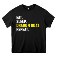 Black Dragon Boat-Kdkal Heavy Core Tee - lanVoArt