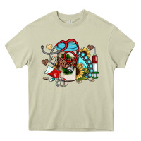 Mossy Christmas sunflower gemstone nurse Heavy Core Tee - JahusDesignShop