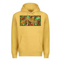 Antique Gold western sunflower and american football license  plate Premium Hoodie - BundleAndBundleShop