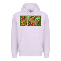Lilac western sunflower and american football license  plate Premium Hoodie - BundleAndBundleShop