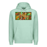 Seafoam western sunflower and american football license  plate Premium Hoodie - BundleAndBundleShop